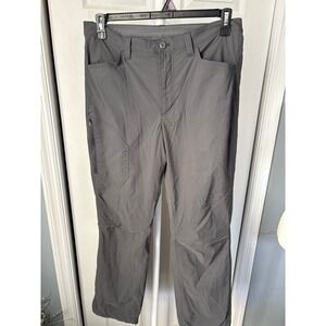 Eddie Bauer Fleece  Mens Gray Technical Hiking Pants Articulated Knee 32x30